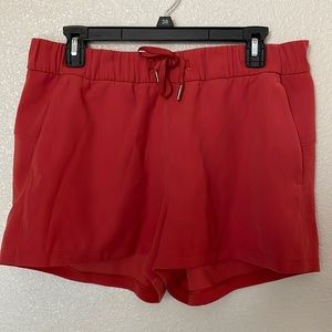 Lululemon Burnt Orange Flowy Stretchy Shorts